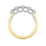 2.5CTW Marquise Shaped Lab Grown Diamond (F/VS) Five Stone Ring in 14K Gold