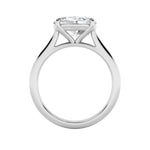 2CTW Oval Shaped Lab Grown Diamond (F/VS) East West Accented Ring in 14K Gold