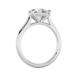 2CTW Oval Shaped Lab Grown Diamond (F/VS) East West Accented Ring in 14K Gold