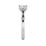 2CTW Oval Shaped Lab Grown Diamond (F/VS) East West Accented Ring in 14K Gold