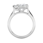 2CTW Pear Shaped Lab Grown Diamond (F/VS) East West Accented Ring in 14K Gold