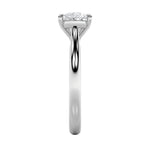 2CTW Pear Shaped Lab Grown Diamond (F/VS) East West Accented Ring in 14K Gold