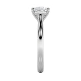 2CTW Pear Shaped Lab Grown Diamond (F/VS) East West Accented Ring in 14K Gold