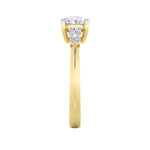 1.5CTW Oval Shaped Lab Grown Diamond (F/VS) East West Five Stone Ring in 14K Gold