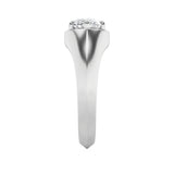 2CTW Marquise Shaped Lab Grown Diamond (F/VS) East West Solitaire Ring in 14K Gold