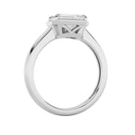 1.5CTW Emerald Shaped Lab Grown Diamond (F/VS) East West Solitaire Ring in 14K Gold