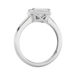 1.5CTW Emerald Shaped Lab Grown Diamond (F/VS) East West Solitaire Ring in 14K Gold