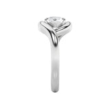 2CTW Marquise Shaped Lab Grown Diamond (F/VS) East West Solitaire Ring in 14K Gold