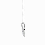 1.25CTW Marquise Shaped Lab Grown Diamond (F/VS) Heart Shaped Pendant in 14K Gold