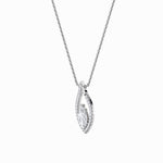 1.25CTW Marquise Shaped Lab Grown Diamond (F/VS) Heart Shaped Pendant in 14K Gold