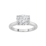 1.5CTW Elongated Cushion Shaped Lab Grown Diamond (F/VS) East West Solitaire Ring in 14K Gold