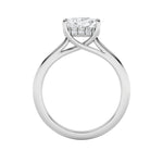 1.5CTW Elongated Cushion Shaped Lab Grown Diamond (F/VS) East West Solitaire Ring in 14K Gold