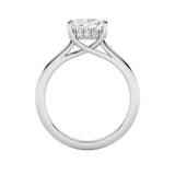 1.5CTW Elongated Cushion Shaped Lab Grown Diamond (F/VS) East West Solitaire Ring in 14K Gold