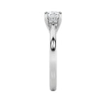 1.5CTW Elongated Cushion Shaped Lab Grown Diamond (F/VS) East West Solitaire Ring in 14K Gold