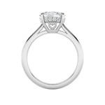 1.5CTW Oval Shaped Lab Grown Diamond (F/VS) East West Solitaire Ring in 14K Gold