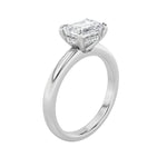 1.5CTW Emerald Shaped Lab Grown Diamond (F/VS) East West Solitaire Ring in 14K Gold