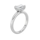 1.5CTW Emerald Shaped Lab Grown Diamond (F/VS) East West Solitaire Ring in 14K Gold