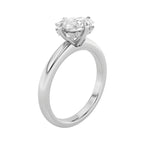 1.5CTW Elongated Cushion Shaped Lab Grown Diamond (F/VS) East West Solitaire Ring in 14K Gold