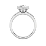 1.5CTW Elongated Cushion Shaped Lab Grown Diamond (F/VS) East West Solitaire Ring in 14K Gold