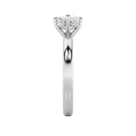 1.5CTW Elongated Cushion Shaped Lab Grown Diamond (F/VS) East West Solitaire Ring in 14K Gold