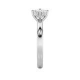 1.5CTW Elongated Cushion Shaped Lab Grown Diamond (F/VS) East West Solitaire Ring in 14K Gold