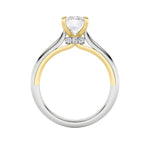 2CTW Emerald Shaped Lab Grown Diamond (F/VS) Solitaire Engagement Ring in 14K Gold