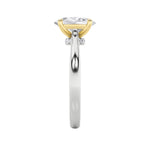 2CTW Oval Shaped Lab Grown Diamond (F/VS) Solitaire Engagement Ring in 14K Gold
