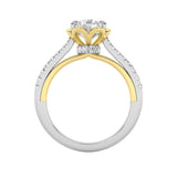 1.5CTW Round Shaped Lab Grown Diamond (F/VS) Solitaire Engagement Ring in 14K Gold