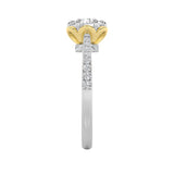 1.5CTW Round Shaped Lab Grown Diamond (F/VS) Solitaire Engagement Ring in 14K Gold