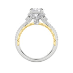 2CTW Round Shaped Lab Grown Diamond (F/VS) Solitaire Engagement Ring in 14K Gold