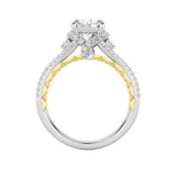 2CTW Round Shaped Lab Grown Diamond (F/VS) Solitaire Engagement Ring in 14K Gold