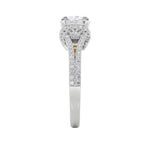 2CTW Round Shaped Lab Grown Diamond (F/VS) Solitaire Engagement Ring in 14K Gold