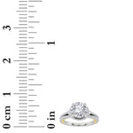 2CTW Round Shaped Lab Grown Diamond (F/VS) Solitaire Engagement Ring in 14K Gold