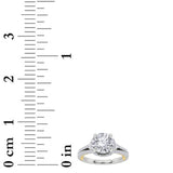 2CTW Round Shaped Lab Grown Diamond (F/VS) Solitaire Engagement Ring in 14K Gold