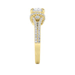 2CTW Round Shaped Lab Grown Diamond (F/VS) Solitaire Engagement Ring in 14K Gold