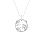 2CTW Oval Shaped Lab Grown Diamond (F/VS) Baby Turtle Pendant in 14K Gold