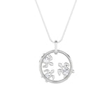 2CTW Oval Shaped Lab Grown Diamond (F/VS) Baby Turtle Pendant in 14K Gold