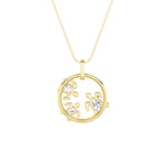 2CTW Oval Shaped Lab Grown Diamond (F/VS) Baby Turtle Pendant in 14K Gold