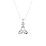 0.2CTW Round Shaped Lab Grown Diamond (F/VS) Necklace in 14K White Gold