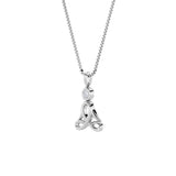 0.2CTW Round Shaped Lab Grown Diamond (F/VS) Necklace in 14K White Gold