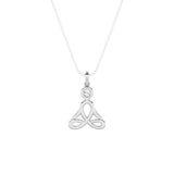 0.2CTW Round Shaped Lab Grown Diamond (F/VS) Necklace in 14K White Gold