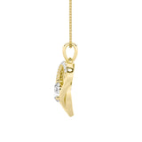 1.5CTW Round Shaped Lab Grown Diamond (F/VS) Heart Shaped Pendant in 14K Gold