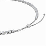 15CTW Round Shaped Lab Grown Diamond (F/VS) Bezel Set Tennis Necklace in 14K White Gold