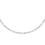10CTW Pear Shaped Lab Grown Diamond (F/VS) Necklace in 14K Gold