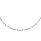 10CTW Pear Shaped Lab Grown Diamond (F/VS) Necklace in 14K Gold
