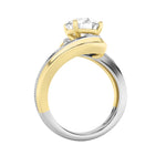 2CTW Round Shaped Lab Grown Diamond (F/VS) Solitaire Engagement Ring in 14K Gold