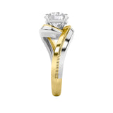 2CTW Round Shaped Lab Grown Diamond (F/VS) Solitaire Engagement Ring in 14K Gold