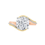2CTW Round Shaped Lab Grown Diamond (F/VS) Solitaire Engagement Ring in 14K Gold