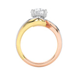 2CTW Round Shaped Lab Grown Diamond (F/VS) Solitaire Engagement Ring in 14K Gold