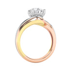 2CTW Round Shaped Lab Grown Diamond (F/VS) Solitaire Engagement Ring in 14K Gold